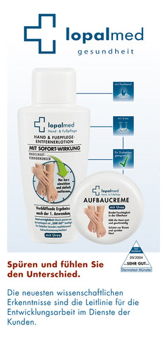 Lopalmed Horn- &  Nagelhaut-Entfernerlotion-FamilySet (2 x Entfernungslotion, 2 x Aufbaucreme, 2 x Watte)